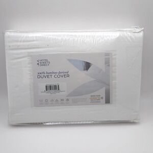 New HOTEL SHEETS DIRECT 100% Bamboo Duvet Cover Set Full White OEKO-TEX